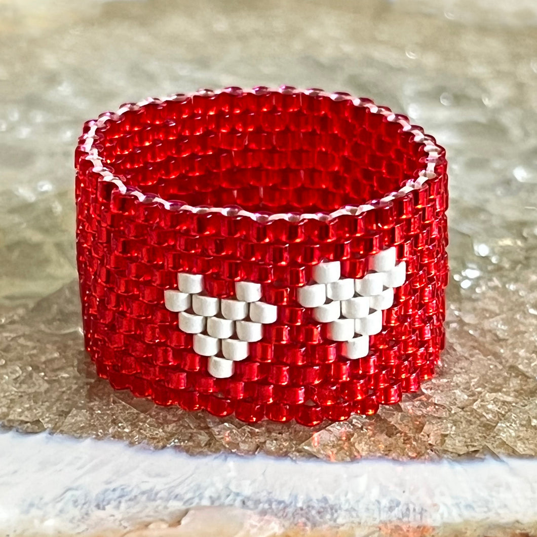 Perfect Pair of Hearts-RED