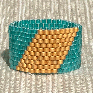Gold Swath and Turquoise